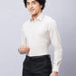 Raymond Men Violet Structure Slim Fit Cotton Shirt