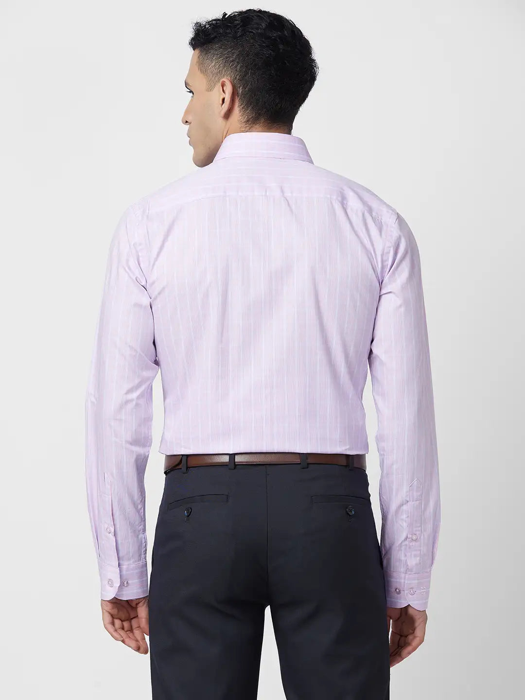 Raymond Men Blue Structure Slim Fit Cotton Shirt