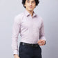 Raymond Men Red Structure Slim Fit Cotton Shirts