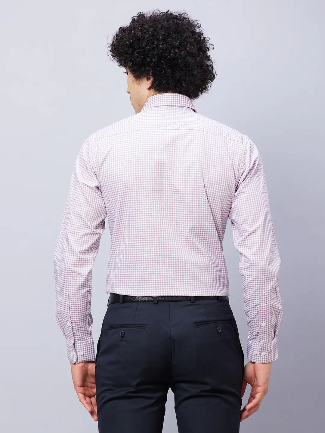 Raymond Men Red Structure Slim Fit Cotton Shirts