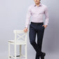 Raymond Men Red Structure Slim Fit Cotton Shirts