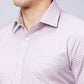 Raymond Men Red Structure Slim Fit Cotton Shirts