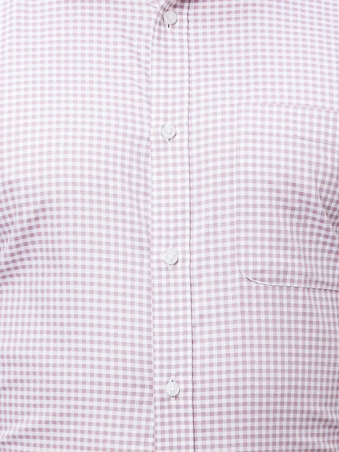 Raymond Men Red Structure Slim Fit Cotton Shirts