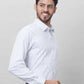 Raymond Men Violet Structure Slim Fit Cotton Shirts