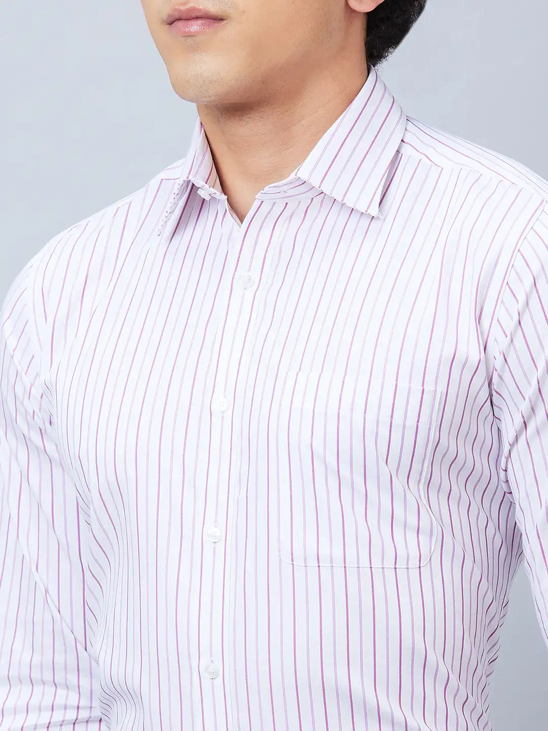 Raymond Men Blue Structure Slim Fit Cotton Shirts