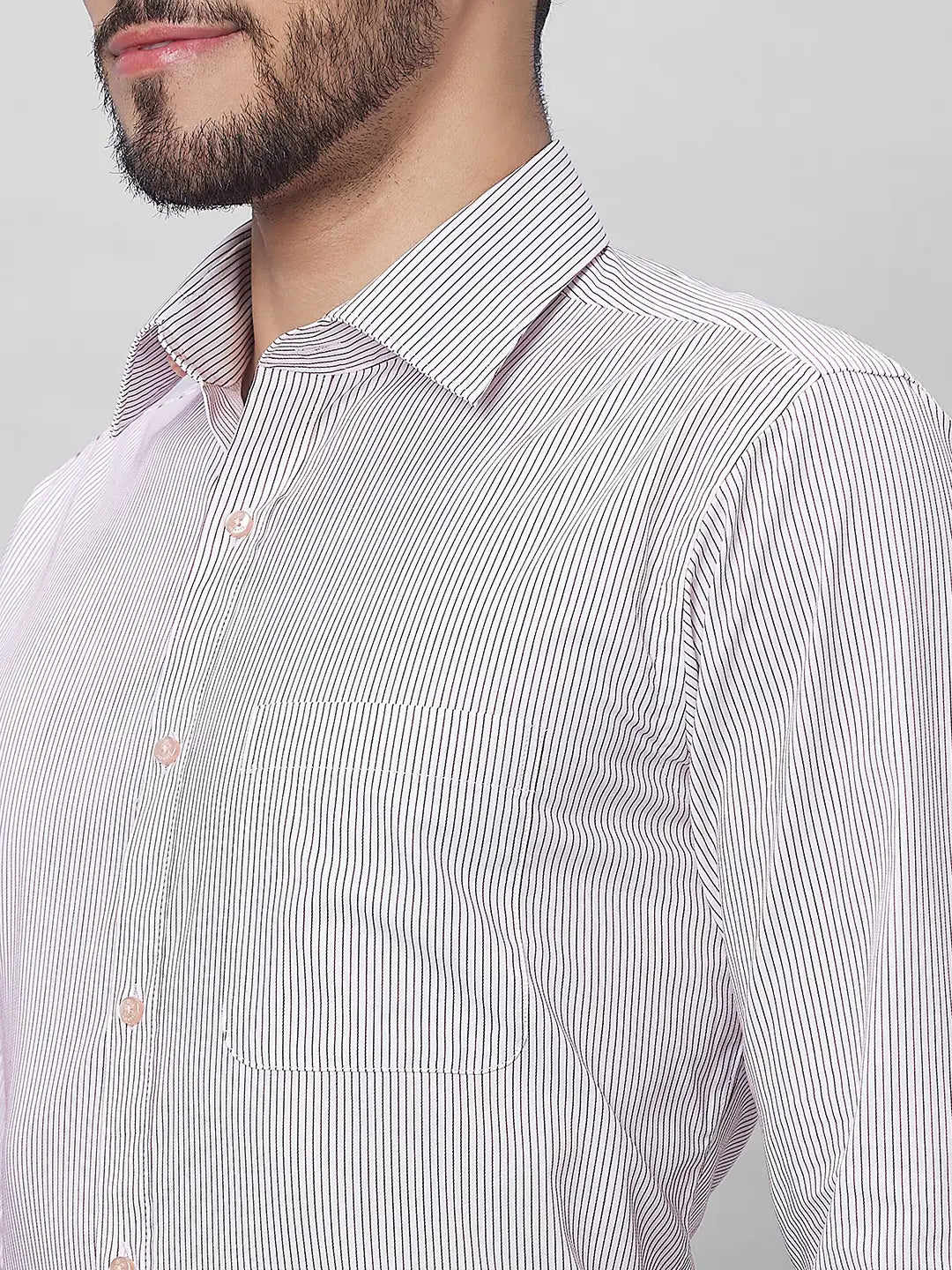 Raymond Men Green Structure Slim Fit Cotton Shirts