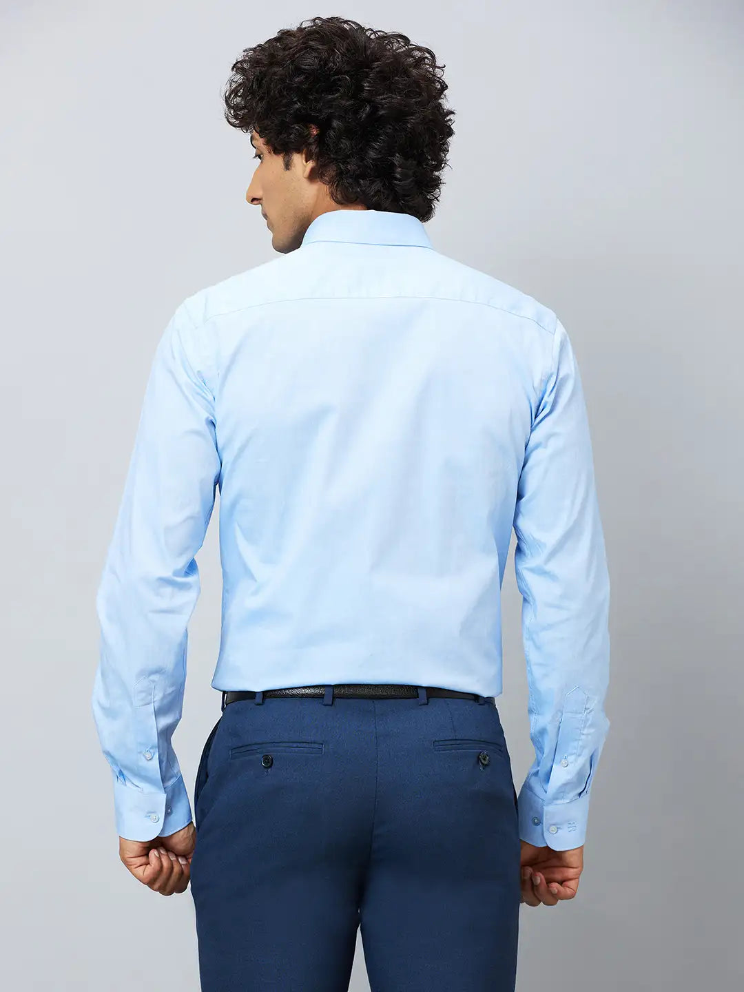 Raymond Men Red Structure Slim Fit Cotton Shirt