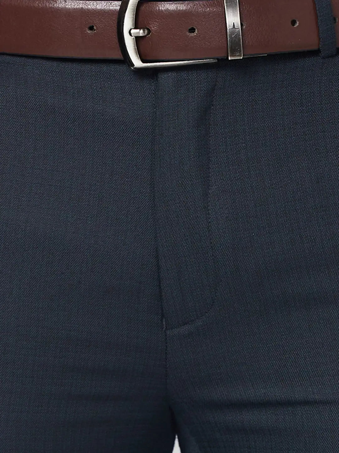 Raymond Men Grey Structure Slim Fit Cotton Shirt