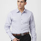 Raymond Men White Structure Slim Fit Cotton Shirt