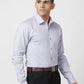 Raymond Men White Structure Slim Fit Cotton Shirt