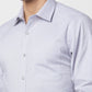 Raymond Men White Structure Slim Fit Cotton Shirt