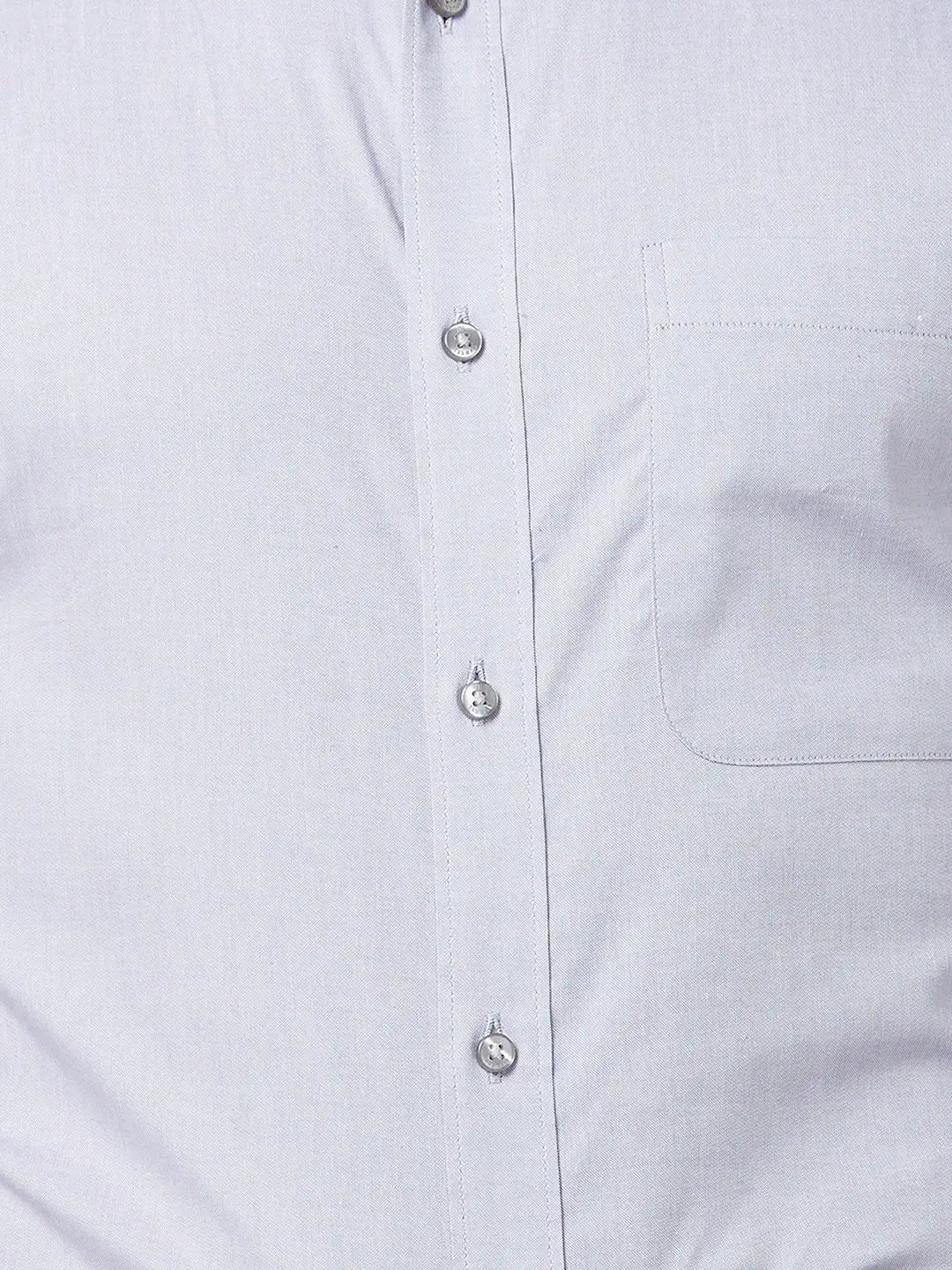 Raymond Men White Structure Slim Fit Cotton Shirt