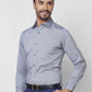 Raymond Men Blue Structure Slim Fit Cotton Shirt
