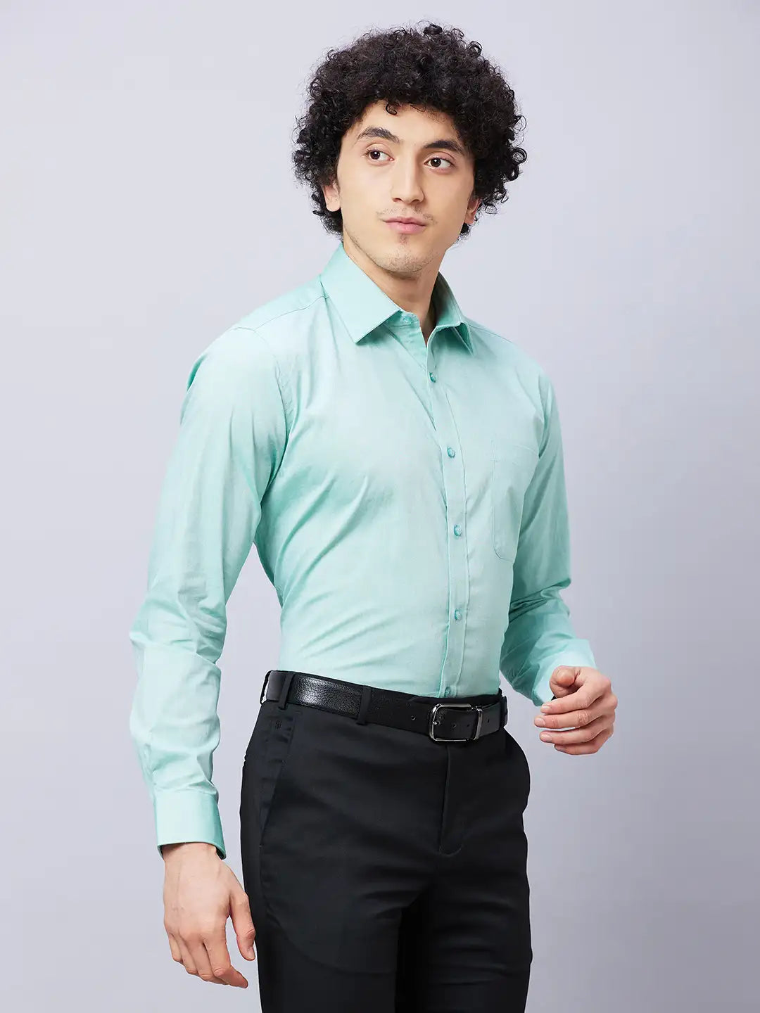 Raymond Men Red Structure Slim Fit Cotton Shirts