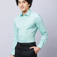 Raymond Men Red Structure Slim Fit Cotton Shirts
