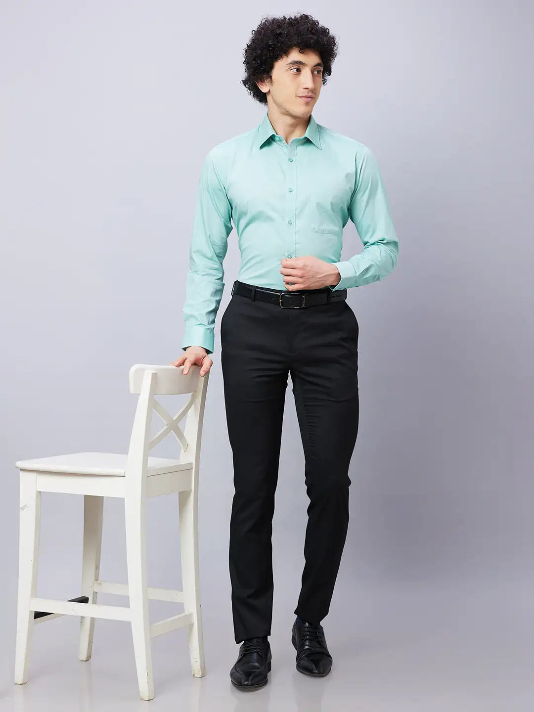 Raymond Men Red Structure Slim Fit Cotton Shirts