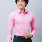 Raymond Men Violet Structure Slim Fit Cotton Shirt