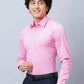 Raymond Men Violet Structure Slim Fit Cotton Shirt