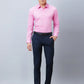 Raymond Men Violet Structure Slim Fit Cotton Shirt