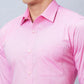 Raymond Men Violet Structure Slim Fit Cotton Shirt