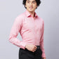 Raymond Men Blue Structure Slim Fit Cotton Shirts