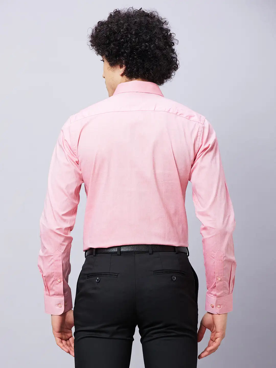 Raymond Men Blue Structure Slim Fit Cotton Shirts