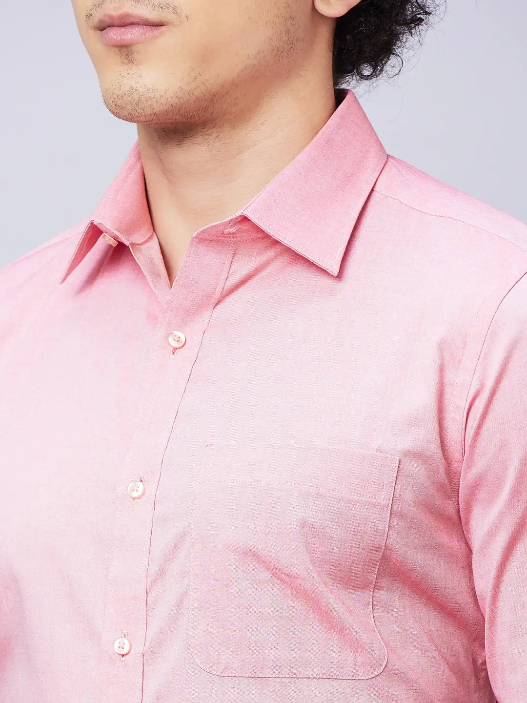 Raymond Men Blue Structure Slim Fit Cotton Shirts