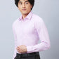 Raymond Men Orange Structure Slim Fit Cotton Shirt