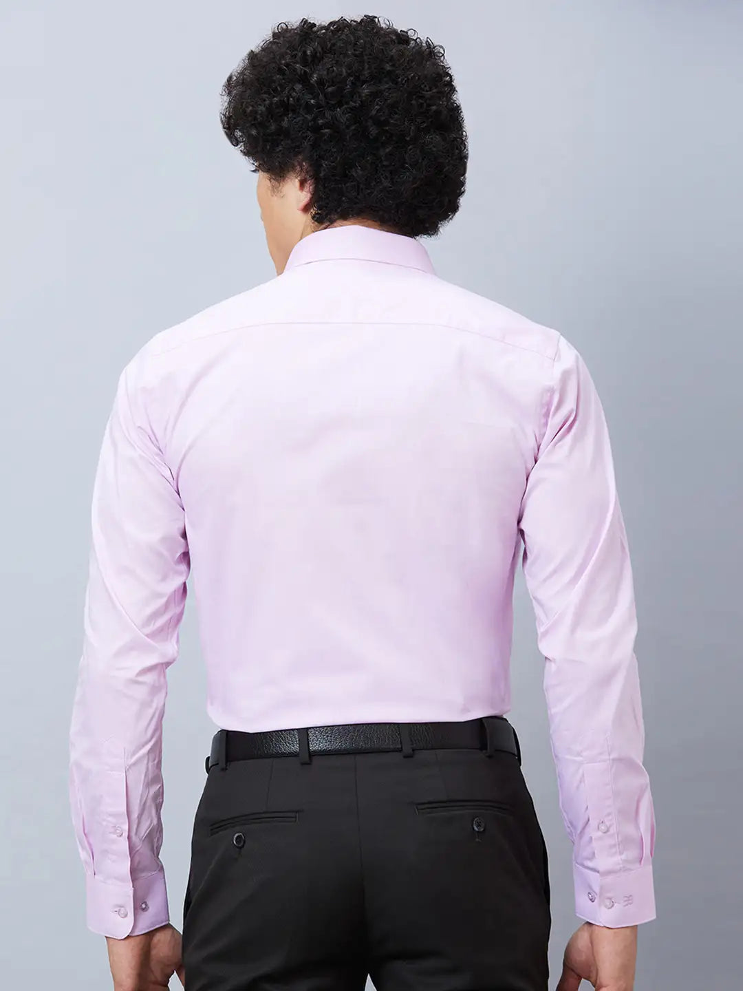 Raymond Men Orange Structure Slim Fit Cotton Shirt