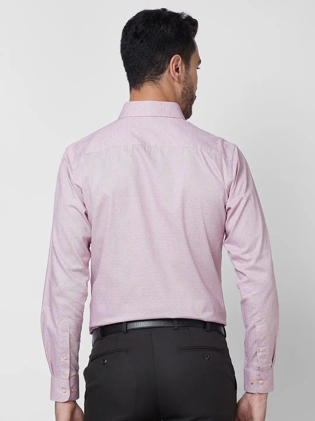 Raymond Men Blue Structure Slim Fit Cotton Shirt