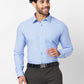 Raymond Men Blue Structure Slim Fit Cotton Shirt