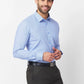 Raymond Men Blue Structure Slim Fit Cotton Shirt