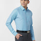 Raymond Men Green Structure Slim Fit Cotton Shirt