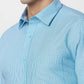 Raymond Men Green Structure Slim Fit Cotton Shirt