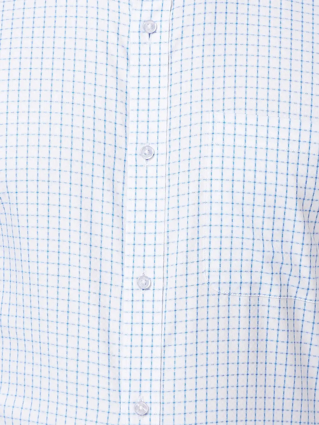 Raymond Men Blue Structure Slim Fit Cotton Shirt