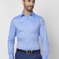 Raymond Men Blue Structure Slim Fit Cotton Shirt