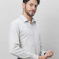 Raymond Men Petrol Structure Slim Fit Cotton Shirts