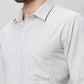 Raymond Men Petrol Structure Slim Fit Cotton Shirts