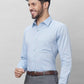 Raymond Men Violet Structure Slim Fit Cotton Shirts