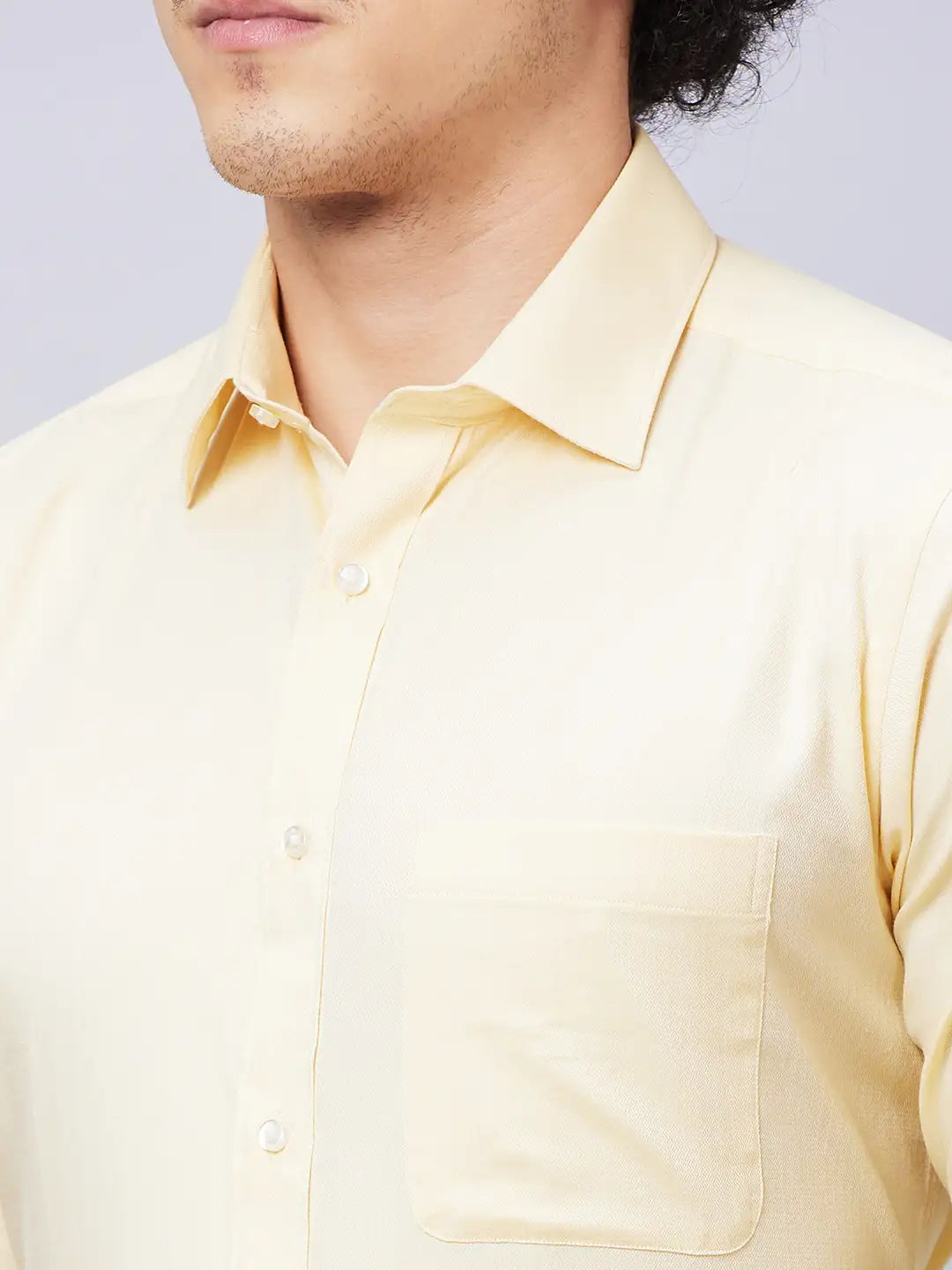 Raymond Men Blue Structure Slim Fit Cotton Shirts