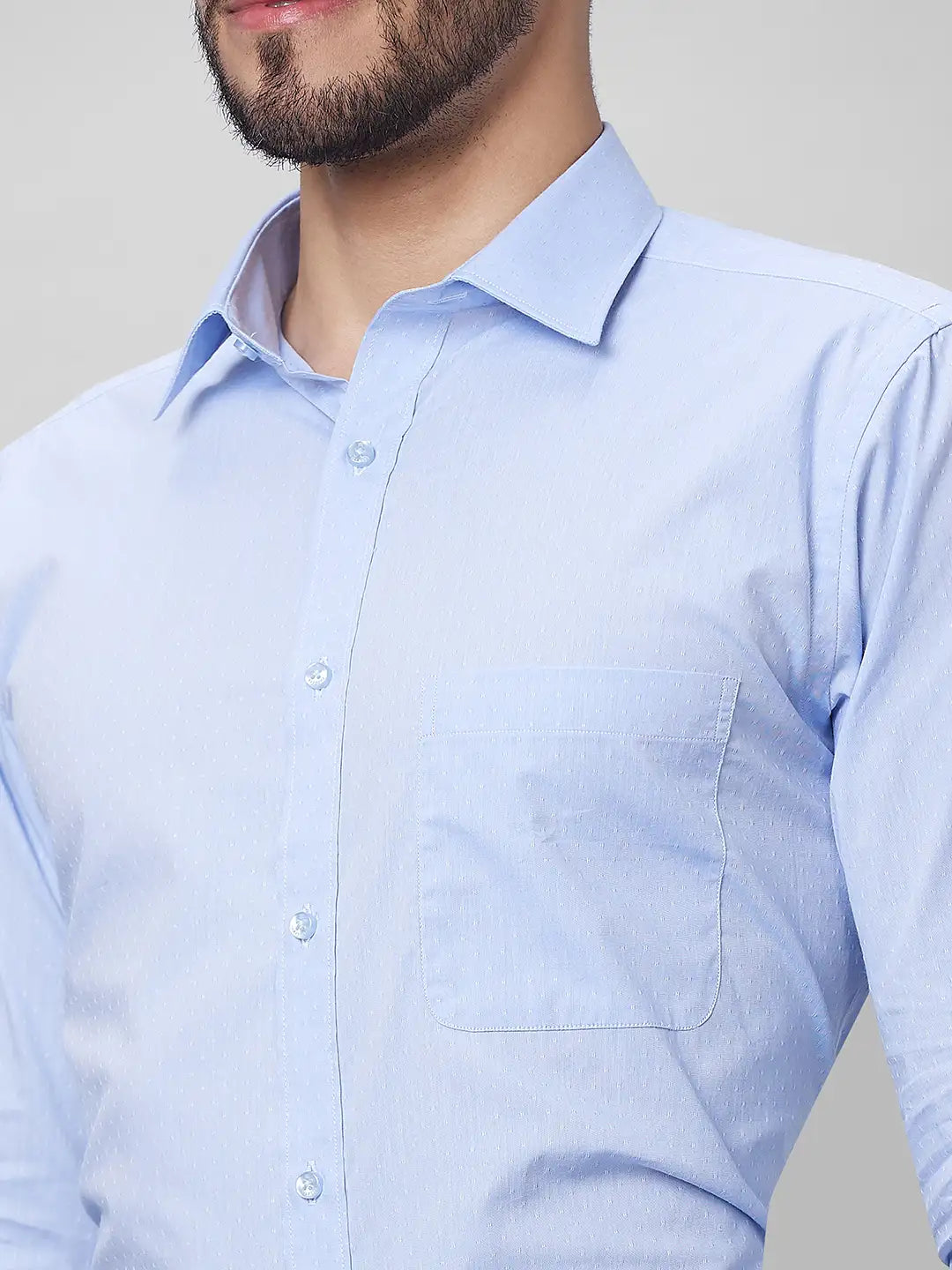 Raymond Men Red Structure Slim Fit Cotton Shirts