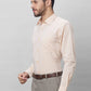 Raymond Men Red Structure Slim Fit Cotton Shirts