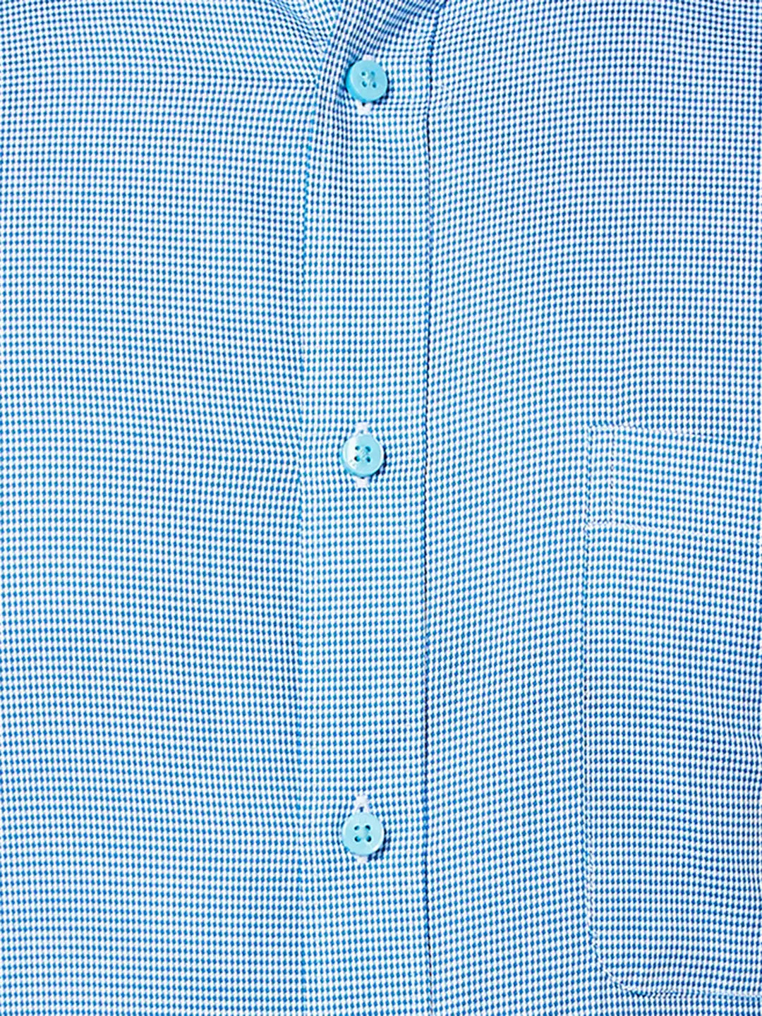 Raymond Men Blue Structure Slim Fit Cotton Shirt