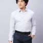 Raymond Men Blue Structure Slim Fit Cotton Shirt