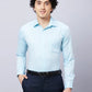 Raymond Men Violet Structure Slim Fit Cotton Shirt