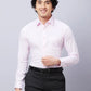 Raymond Men Red Structure Slim Fit Cotton Shirts