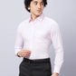 Raymond Men Red Structure Slim Fit Cotton Shirts