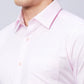 Raymond Men Red Structure Slim Fit Cotton Shirts