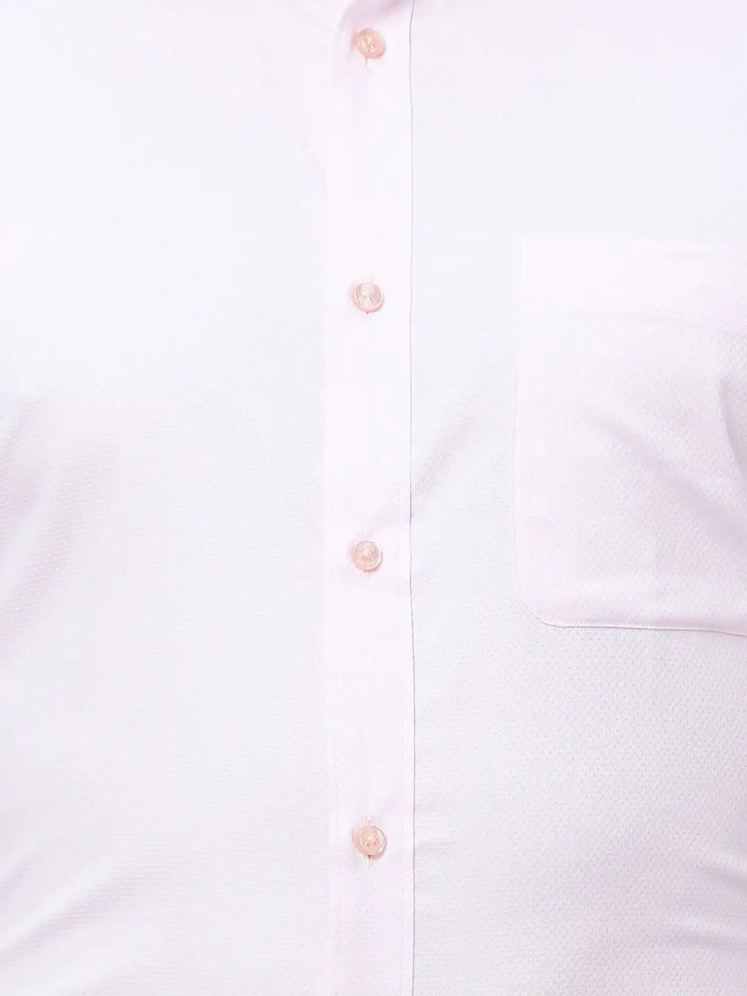 Raymond Men Red Structure Slim Fit Cotton Shirts