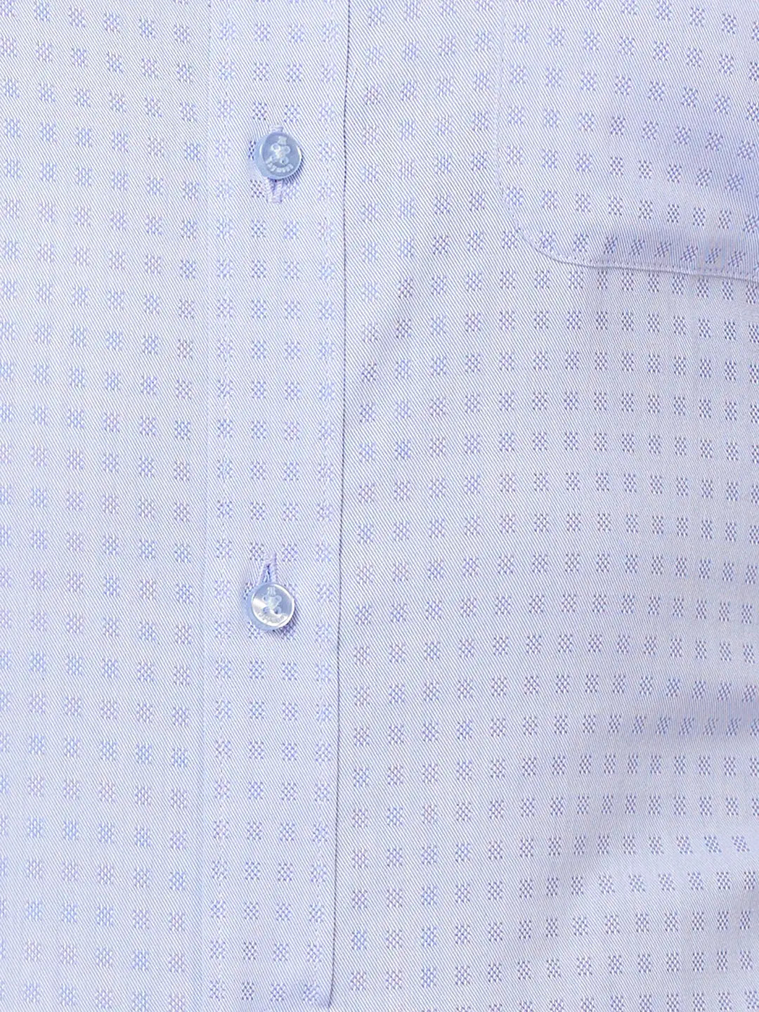 Raymond Men Blue Structure Slim Fit Cotton Shirt